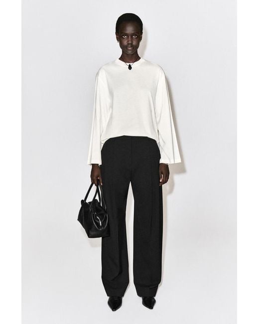COS Natural Brushed-Cotton Long-Sleeved T-Shirt