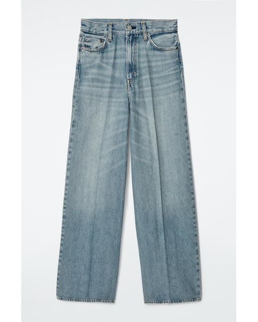 Jean Large Tide COS en coloris Blue