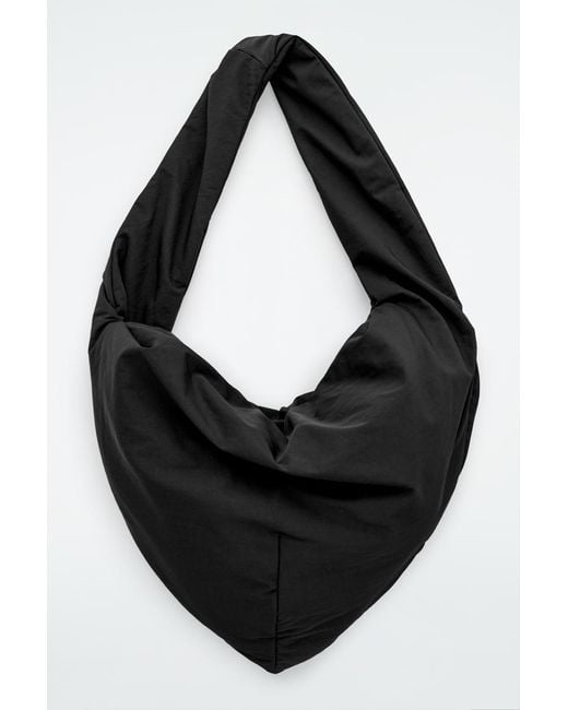 COS Black Kite Oversized Shoulder Bag