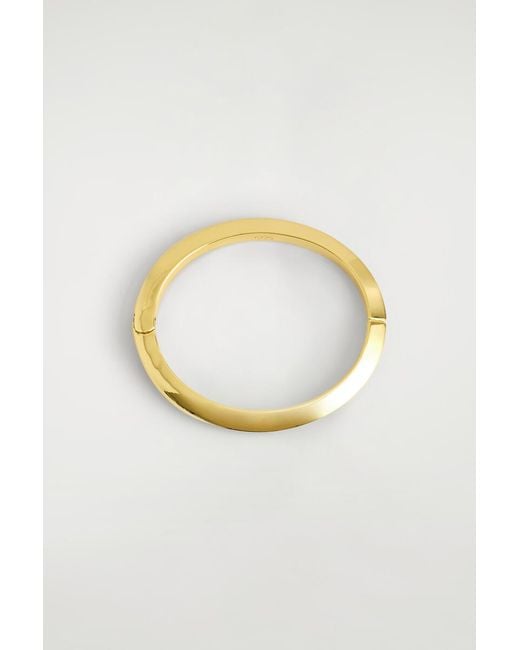 COS Metallic Faceted Bangle