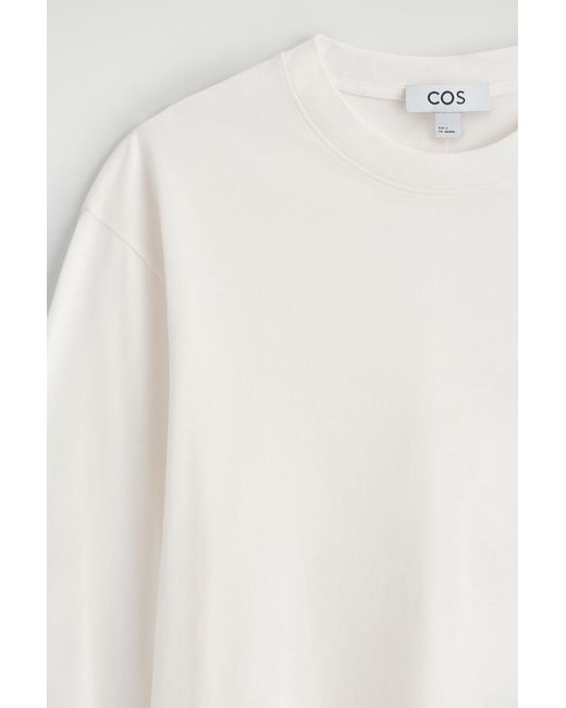 COS Natural Brushed-Cotton Long-Sleeved T-Shirt