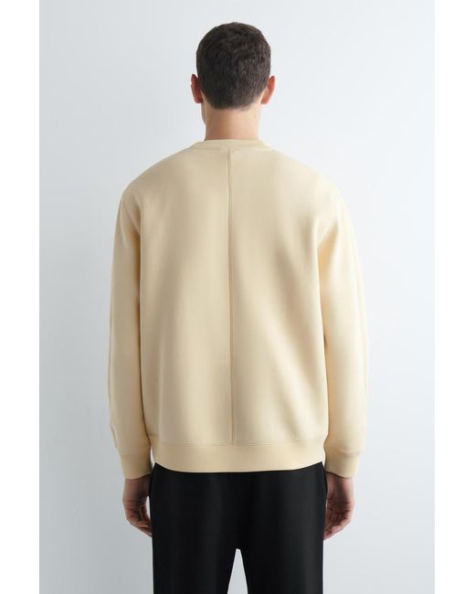 COS Natural Relaxed Scuba Sweatshirt for men