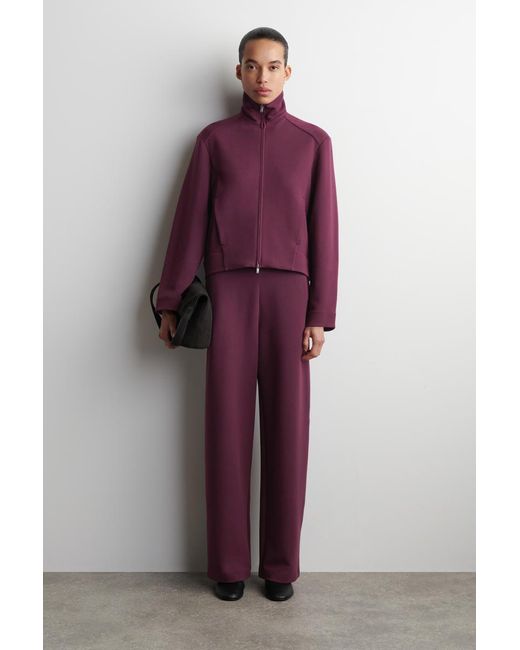 COS Purple Scuba Track Jacket