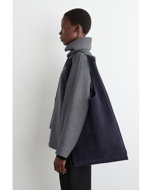 COS Blue Slouchy Tote for men