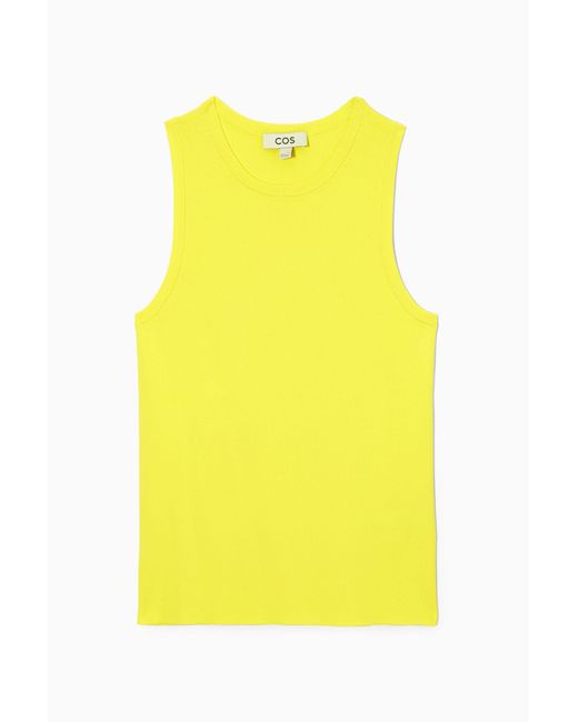 COS Yellow Knitted Tank Top