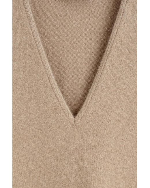 COS Natural Wool V-Neck Tunic Vest