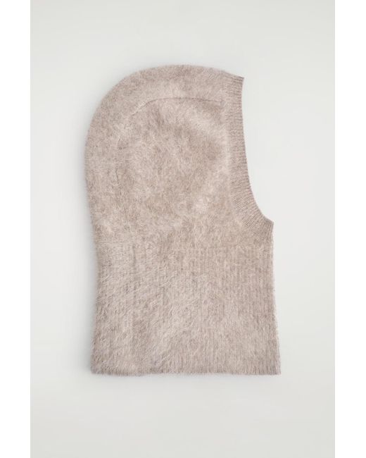 COS Natural Brushed-Cashmere Hood