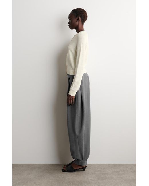 COS Natural Knitted Linen Cardigan