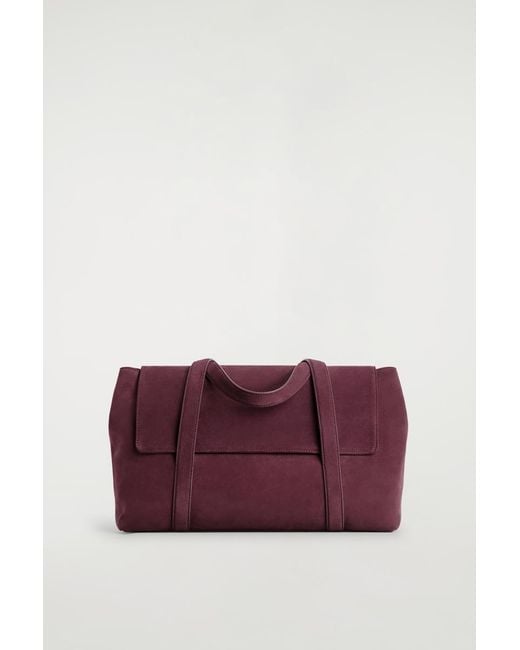 Borsa Tote Easel di COS in Purple