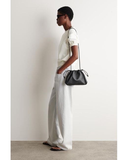 COS Natural Knitted Cotton T-Shirt