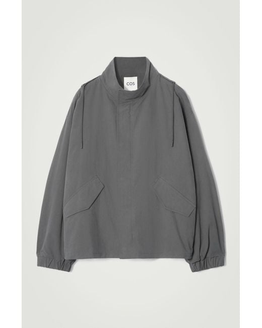 ジャケット・アウター <COS> BLACK / GREY JACKET COS Hooded Bomber Jacket | endource