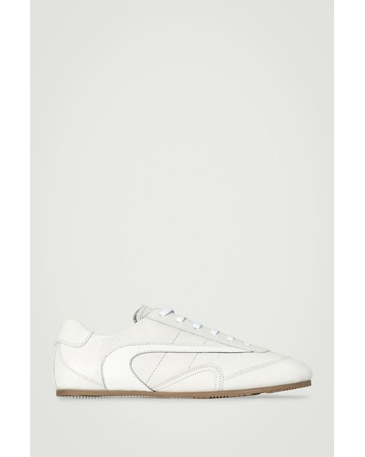 COS White Minimal Leather Trainers for men