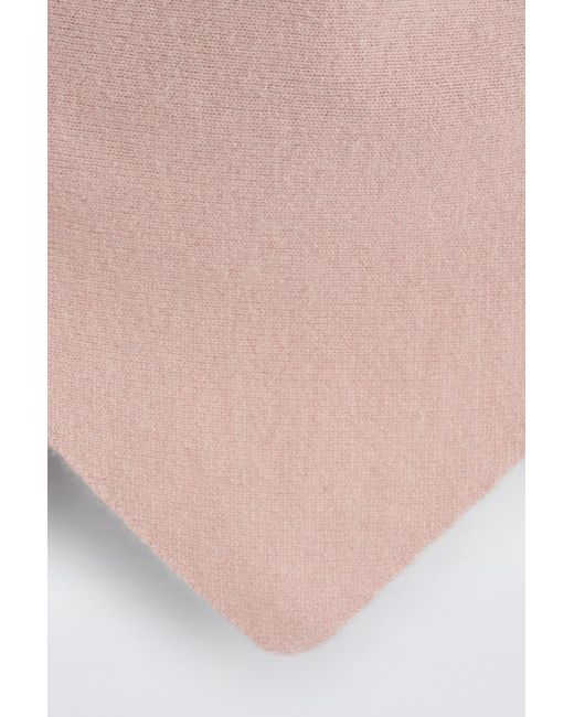 COS Pink Cashmere Triangle Scarf for men