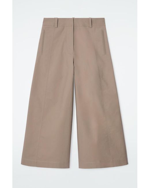 COS Natural EXAGGERATED Cotton Culottes