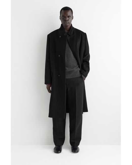 COS Black Cashmere Crew-Neck Sweater for men