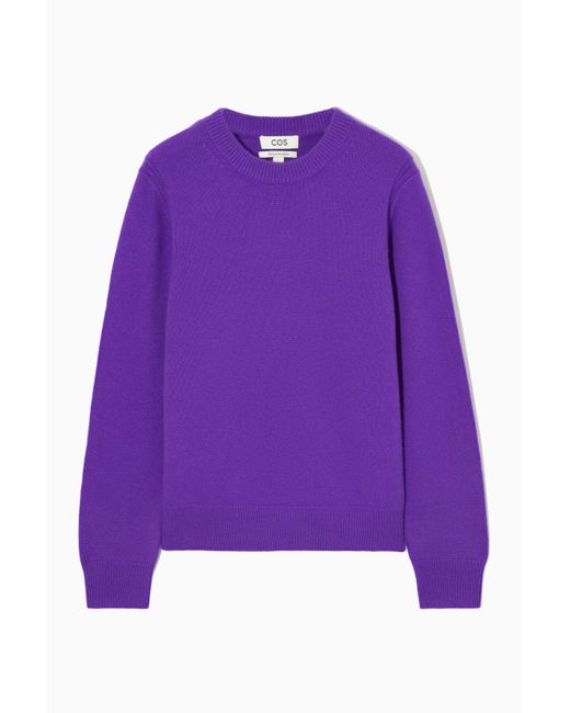 COS Purple Pure Cashmere Sweater