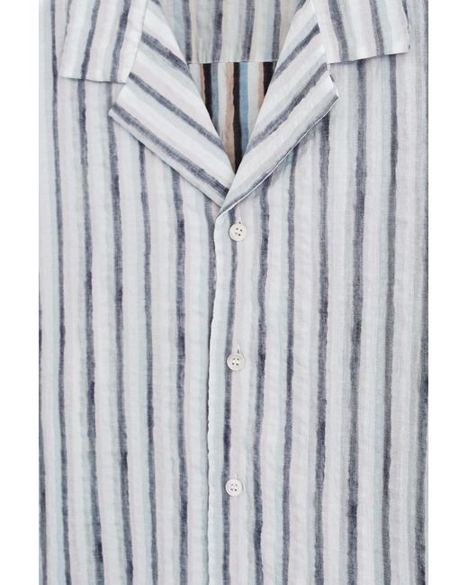 COS Blue Striped Resort Shirt for men