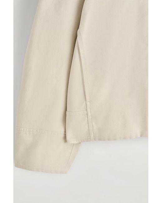 COS Natural Rounded Cotton Jacket