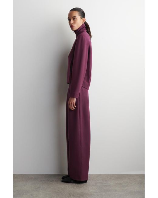 COS Purple Scuba Track Jacket