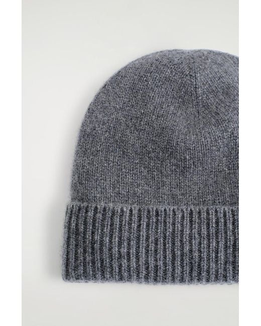 COS Gray Cashmere Beanie