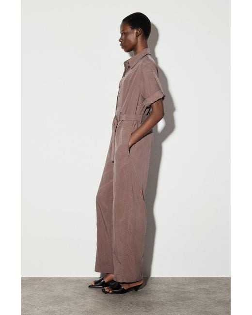 COS Brown Belted Modal Coverall