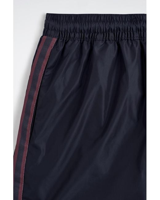 COS Blue Stripe-Detail Swim Shorts for men