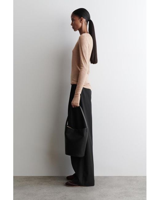 COS Natural Slim Merino Wool Top