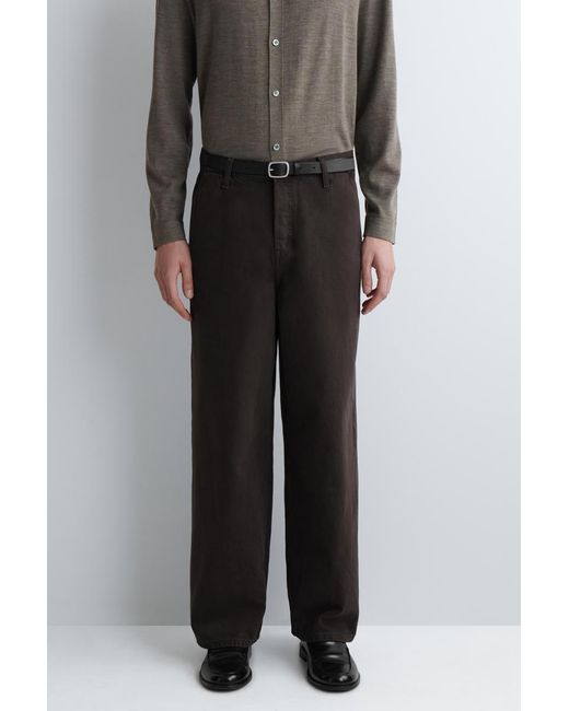 COS Black Oversized Wide-Leg Denim Pants for men