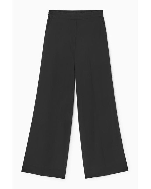 COS Gray Hose Aus Seide Mit Weitem Bein