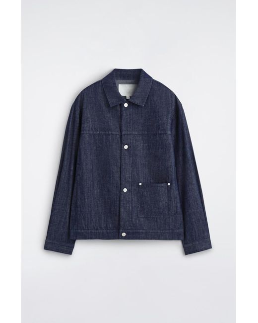 COS Blue Denim Shirt Jacket for men