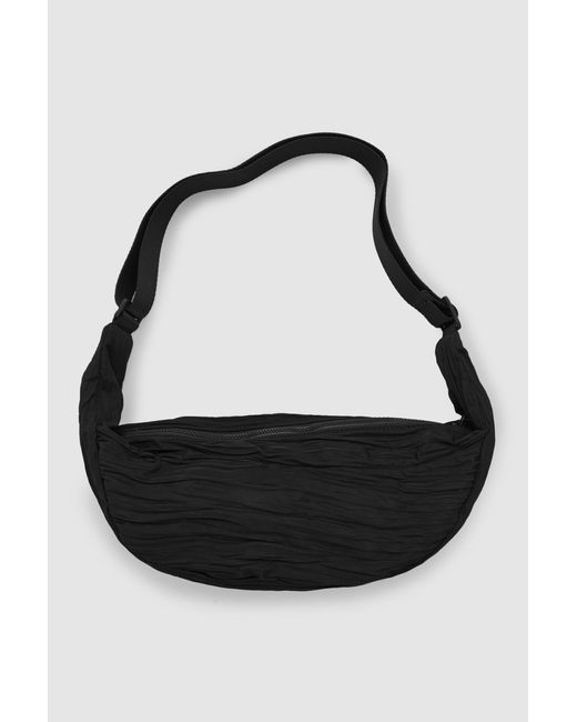 COS Black Pleated Crossbody Bag