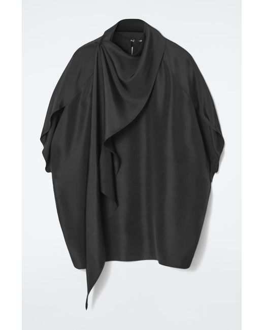 COS Black The Silk Scarf Blouse