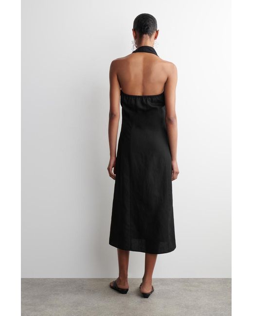 velvet halter bodycon dress Midnight Muse Velvet Halter Dress in Burgundy | Size: S | Knit Fabric/Velvet Fabric main image 1