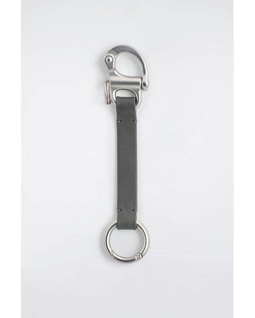 COS White Double-Ended Leather Lanyard for men