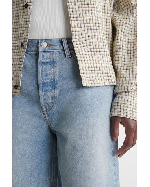 COS Blue Knee-Length Denim Shorts for men
