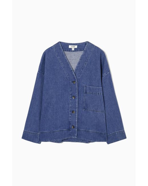 COS Blue Denim Overshirt