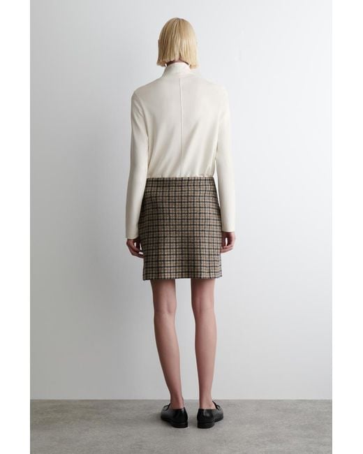 COS Natural Merino Wool Mini Skirt