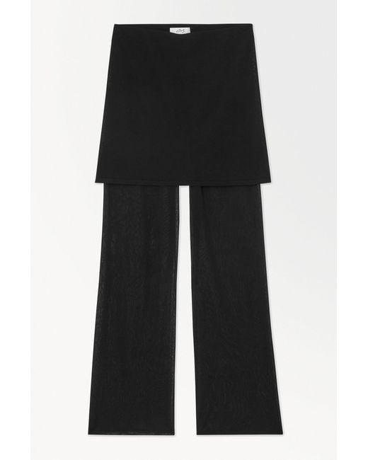 COS Black The Layered Knitted Trousers