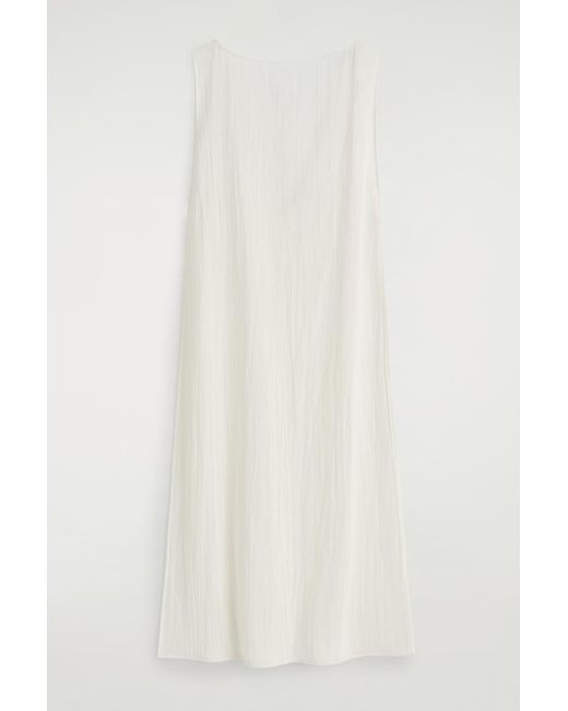 COS White Open-Side Sheer Tunic