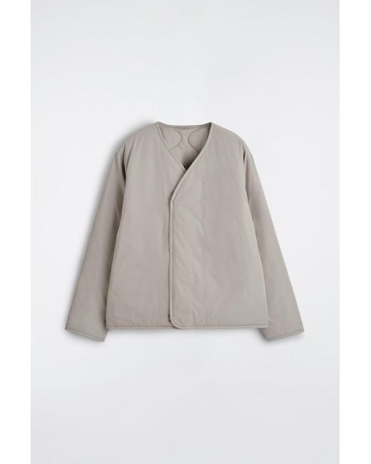 COS Gray Reversible Quilted Jacket for men