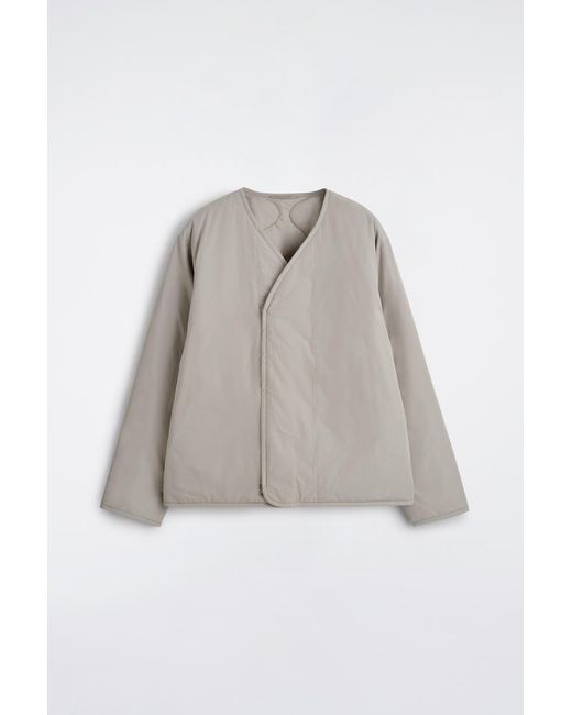 COS Gray Reversible Quilted Jacket for men