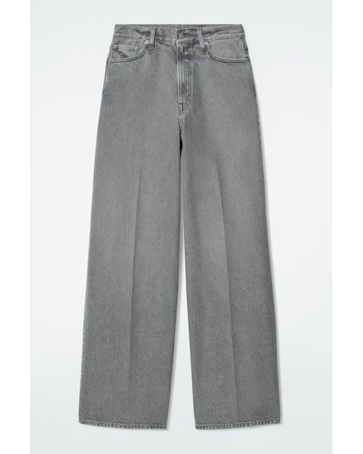COS Gray Tide Wide-Leg Jeans