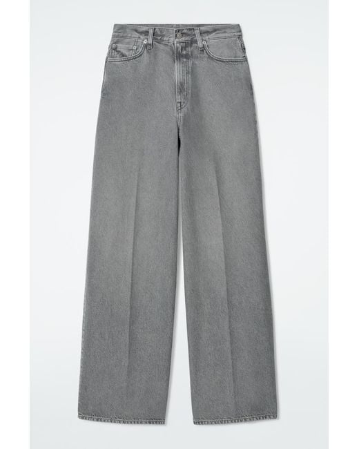COS Gray Tide Wide-Leg Jeans