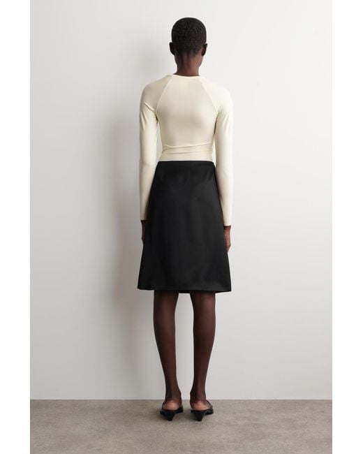 COS Natural Technical Jersey Long-Sleeved Top