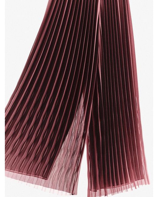 COS Purple Pleated Georgette Pants