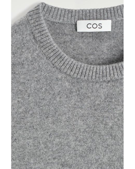 COS Gray Pure Cashmere Jumper for men
