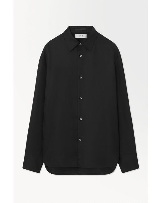 COS Black The Silk Dress Shirt for men