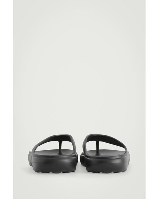 COS Black Lightweight Eva Flip Flops for men