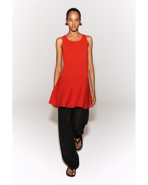 COS Flared Knitted Mini Dress