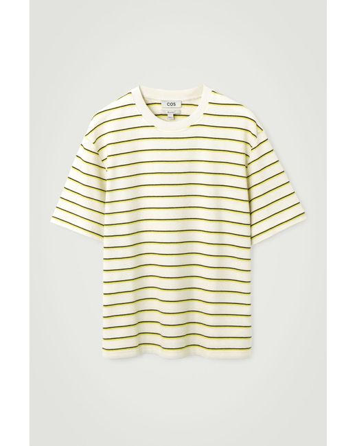 COS Natural Striped Bouclé T-shirt for men